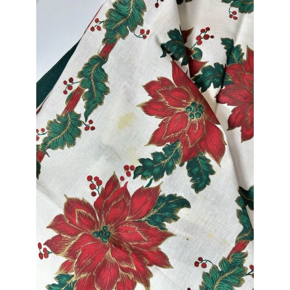 Vintage Lot of Vtg Christmas Cloth 9 Potholders 8 Napkins Table Kitchen Decor